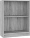 vidaXL - Boekenkast - 60x24x76 - cm - bewerkt - hout - grijs - sonoma - eikenkleurig