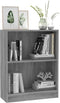 vidaXL - Boekenkast - 60x24x76 - cm - bewerkt - hout - grijs - sonoma - eikenkleurig