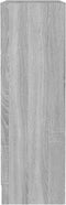 vidaXL - Boekenkast - 60x24x76 - cm - bewerkt - hout - grijs - sonoma - eikenkleurig