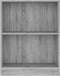vidaXL - Boekenkast - 60x24x76 - cm - bewerkt - hout - grijs - sonoma - eikenkleurig