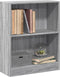 vidaXL - Boekenkast - 60x24x76 - cm - bewerkt - hout - grijs - sonoma - eikenkleurig