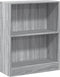 vidaXL - Boekenkast - 60x24x76 - cm - bewerkt - hout - grijs - sonoma - eikenkleurig