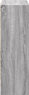 vidaXL - Boekenkast - 60x24x76 - cm - bewerkt - hout - grijs - sonoma - eikenkleurig
