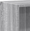 vidaXL - Boekenkast - 60x24x76 - cm - bewerkt - hout - grijs - sonoma - eikenkleurig