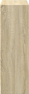 vidaXL - Boekenkast - 60x24x76 - cm - bewerkt - hout - sonoma - eikenkleurig
