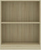 vidaXL - Boekenkast - 60x24x76 - cm - bewerkt - hout - sonoma - eikenkleurig