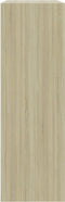 vidaXL - Boekenkast - 60x24x76 - cm - bewerkt - hout - sonoma - eikenkleurig