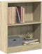 vidaXL - Boekenkast - 60x24x76 - cm - bewerkt - hout - sonoma - eikenkleurig