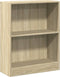 vidaXL - Boekenkast - 60x24x76 - cm - bewerkt - hout - sonoma - eikenkleurig