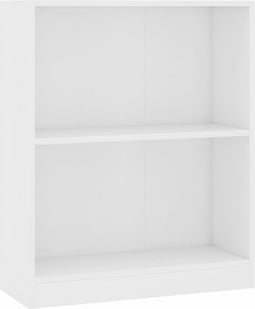 vidaXL - Boekenkast - 60x24x76 - cm - bewerkt - hout - wit