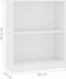 vidaXL - Boekenkast - 60x24x76 - cm - bewerkt - hout - wit