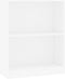vidaXL - Boekenkast - 60x24x76 - cm - bewerkt - hout - wit