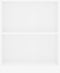 vidaXL - Boekenkast - 60x24x76 - cm - bewerkt - hout - wit