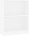 vidaXL - Boekenkast - 60x24x76 - cm - bewerkt - hout - wit