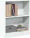 vidaXL - Boekenkast - 60x24x76 - cm - bewerkt - hout - wit