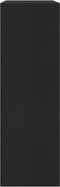 vidaXL - Boekenkast - 60x24x76 - cm - bewerkt - hout - zwart