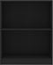 vidaXL - Boekenkast - 60x24x76 - cm - bewerkt - hout - zwart