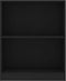 vidaXL - Boekenkast - 60x24x76 - cm - bewerkt - hout - zwart
