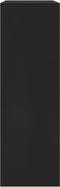 vidaXL - Boekenkast - 60x24x76 - cm - bewerkt - hout - zwart