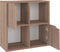 vidaXL - Boekenkast - 60x27,5x59,5 - cm - bewerkt - hout - grijs - sonoma - eikenkleur