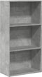 vidaXL - Boekenkast - 60x30x114 - cm - bewerkt - hout - betongrijs
