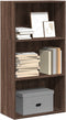 vidaXL - Boekenkast - 60x30x114 - cm - bewerkt - hout - bruin - eikenkleurig