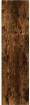 vidaXL - Boekenkast - 60x30x114 - cm - bewerkt - hout - gerookt - eikenkleurig