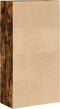 vidaXL - Boekenkast - 60x30x114 - cm - bewerkt - hout - gerookt - eikenkleurig