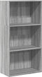 vidaXL - Boekenkast - 60x30x114 - cm - bewerkt - hout - grijs - sonoma - eikenkleurig