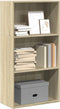 vidaXL - Boekenkast - 60x30x114 - cm - bewerkt - hout - sonoma - eikenkleurig