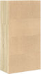 vidaXL - Boekenkast - 60x30x114 - cm - bewerkt - hout - sonoma - eikenkleurig