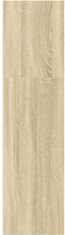 vidaXL - Boekenkast - 60x30x114 - cm - bewerkt - hout - sonoma - eikenkleurig