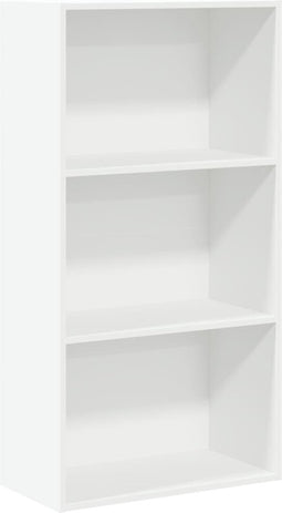 vidaXL - Boekenkast - 60x30x114 - cm - bewerkt - hout - wit