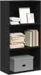 vidaXL - Boekenkast - 60x30x114 - cm - bewerkt - hout - zwart