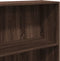 vidaXL - Boekenkast - 60x30x152 - cm - bewerkt - hout - bruin - eikenkleurig