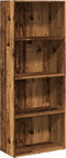 vidaXL - Boekenkast - 60x30x152 - cm - bewerkt - hout - oud - houtkleurig
