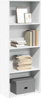vidaXL - Boekenkast - 60x30x152 - cm - bewerkt - hout - wit