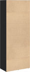 vidaXL - Boekenkast - 60x30x152 - cm - bewerkt - hout - zwart