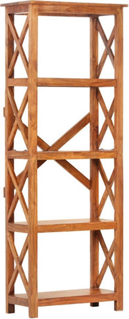 vidaXL - Boekenkast - 60x30x160 - cm - acaciahout - met - honingafwerking