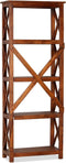 vidaXL - Boekenkast - 60x30x160 - cm - acaciahout - met - honingafwerking