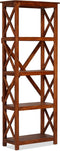 vidaXL - Boekenkast - 60x30x160 - cm - acaciahout - met - honingafwerking