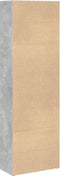 vidaXL - Boekenkast - 60x30x189 - cm - bewerkt - hout - betongrijs