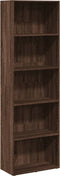 vidaXL - Boekenkast - 60x30x189 - cm - bewerkt - hout - bruin - eikenkleurig
