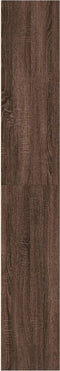 vidaXL - Boekenkast - 60x30x189 - cm - bewerkt - hout - bruin - eikenkleurig