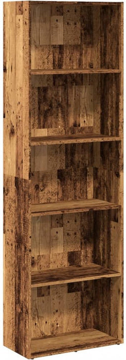 vidaXL - Boekenkast - 60x30x189 - cm - bewerkt - hout - oud - houtkleurig