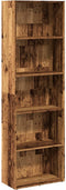 vidaXL - Boekenkast - 60x30x189 - cm - bewerkt - hout - oud - houtkleurig