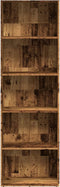 vidaXL - Boekenkast - 60x30x189 - cm - bewerkt - hout - oud - houtkleurig