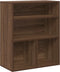 vidaXL - Boekenkast - 60x30x71,5 - cm - bewerkt - hout - bruin - eikenkleur
