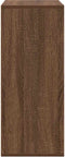 vidaXL - Boekenkast - 60x30x71,5 - cm - bewerkt - hout - bruin - eikenkleur