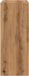 vidaXL - Boekenkast - 60x30x77 - cm - bewerkt - hout - artisanaal - eikenkleurig